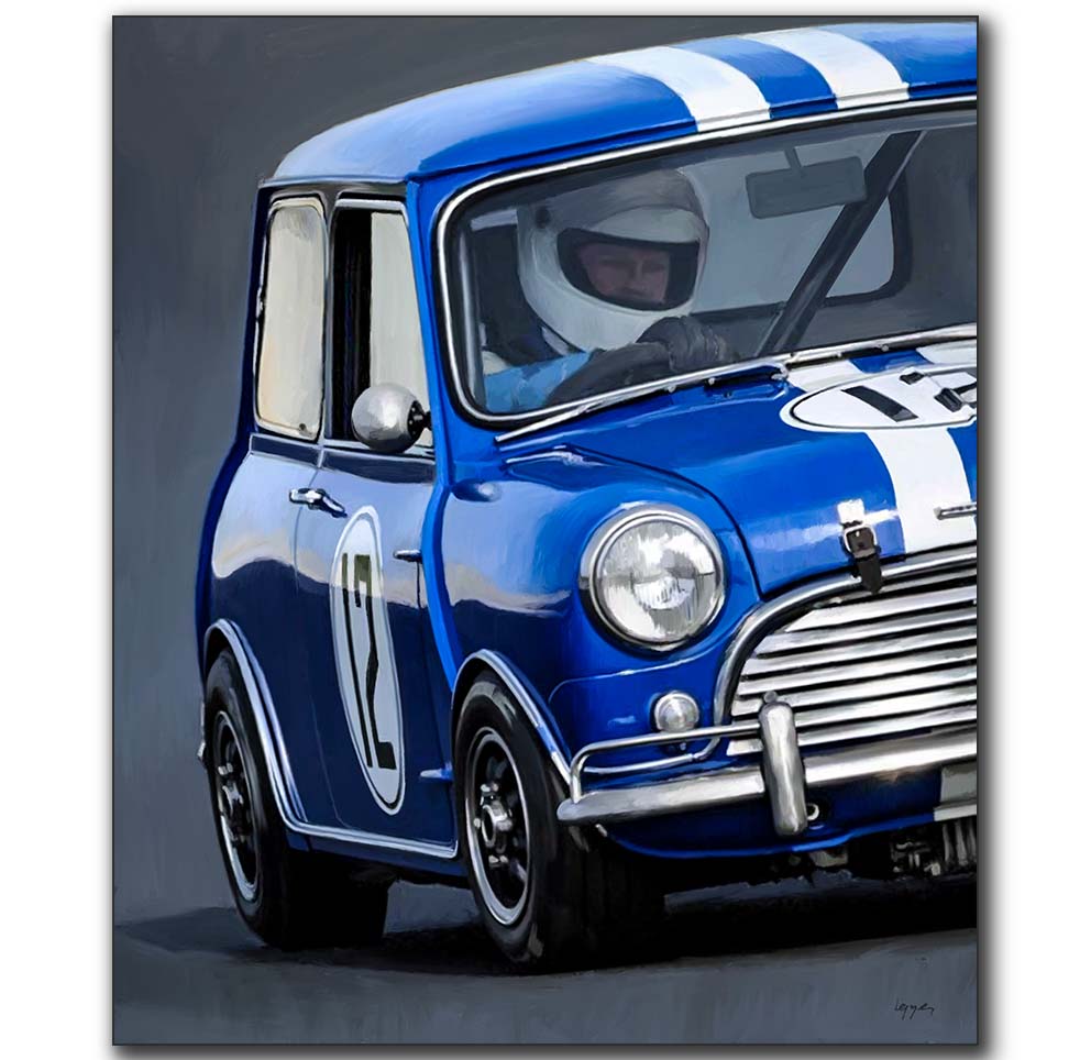 Austin-Mini-Cooper-S-bleue-illustration-philippe-lepape
