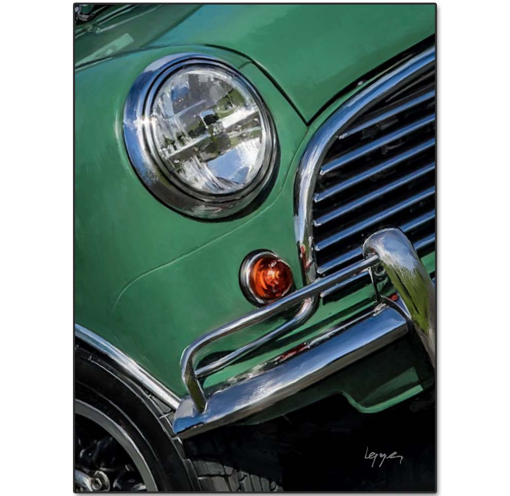 Austin-Mini-Cooper-verte-illustration-philippe-lepape